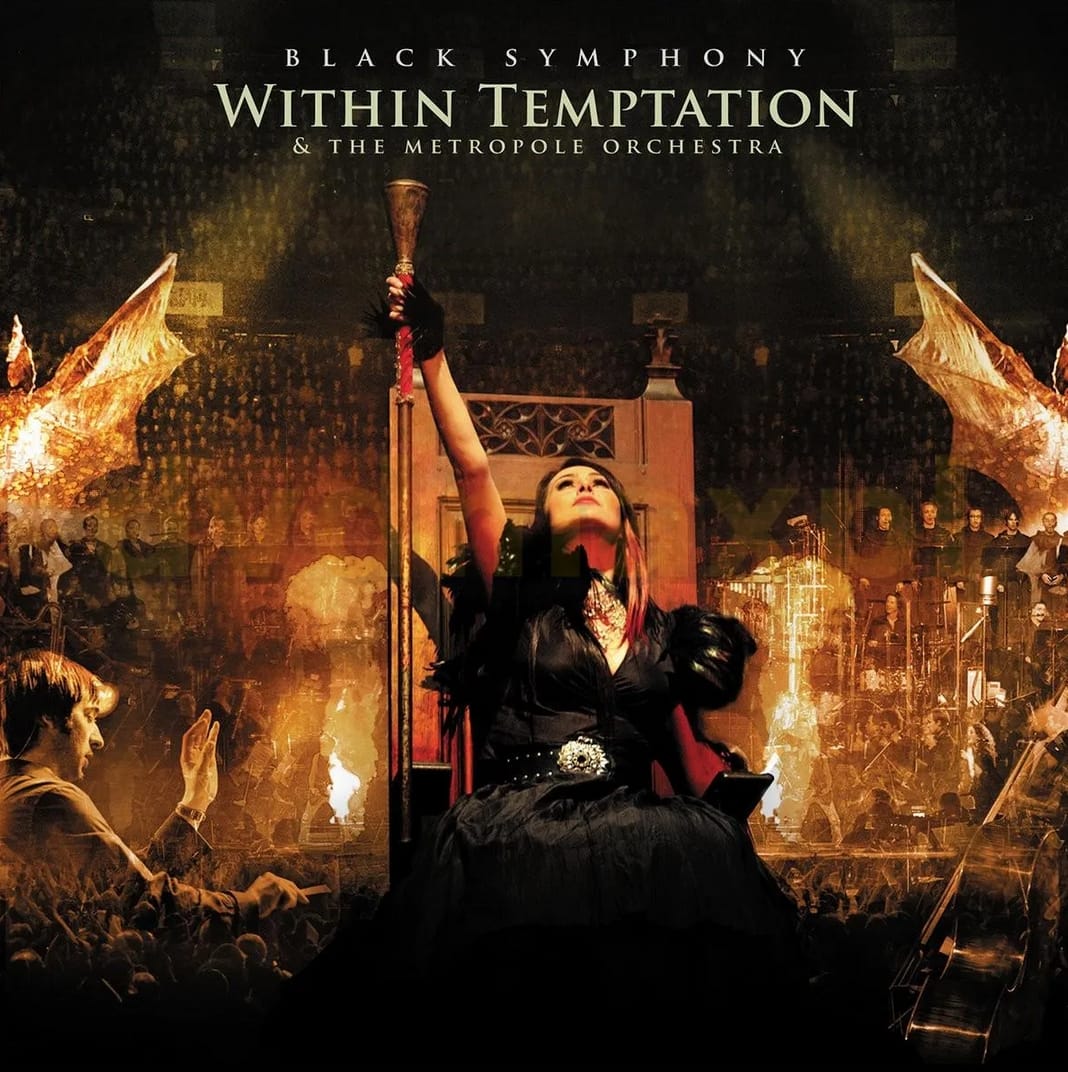 Historia koncertu Within Temptation Black Symphony – jak powstawało to wyjątkowe wydawnictwo 5 Przednia strona okładki płyty winylowej Within Temptation & The Metropole Orchestra – Black Symphony