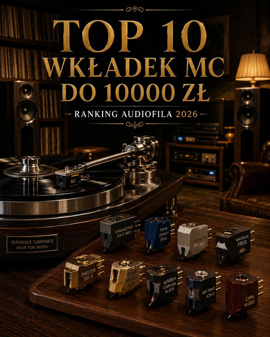 Najlepsza wkładka MC do 10000 zł – 10 modeli, które naprawdę warto kupić 7 Wkładka MC do 10000 zł – ranking audiofila 2026 z modelami Hana Umami Blue, Dynavector XX-2 MKII, Phasemation PP-300, Lyra Kleos i Ortofon Cadenza Black