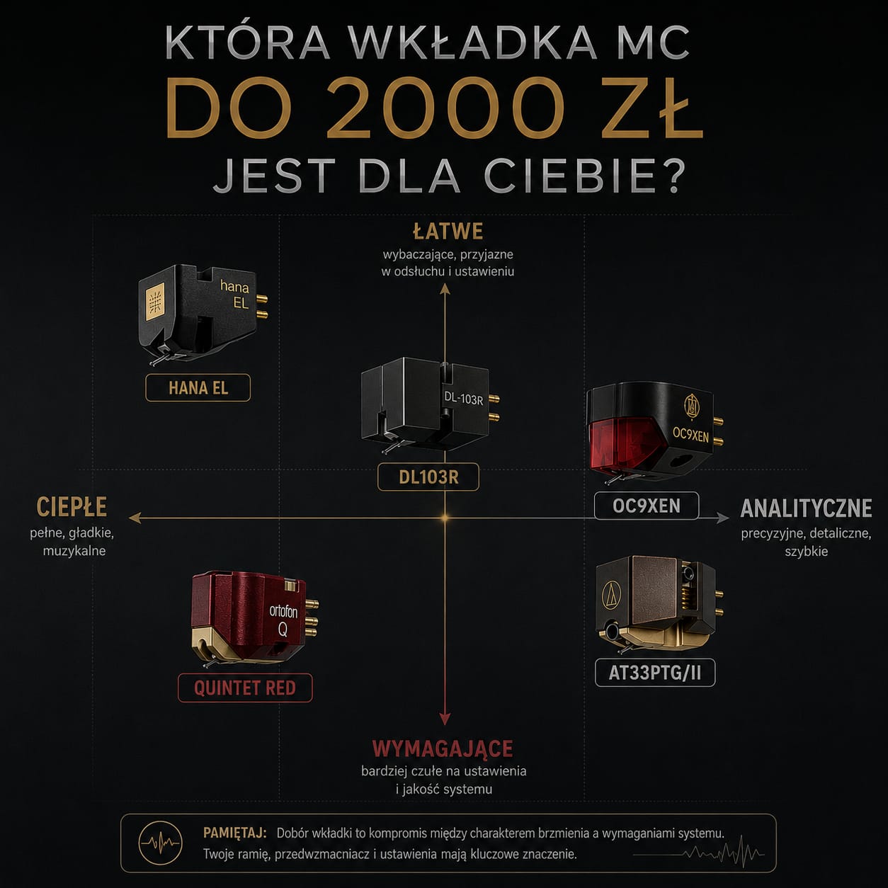 Najlepsza wkładka MC do 2000 zł – czy taki upgrade naprawdę ma sens? 9 Najlepsza wkładka MC do 2000 zł - Porównanie charakterów brzmienia