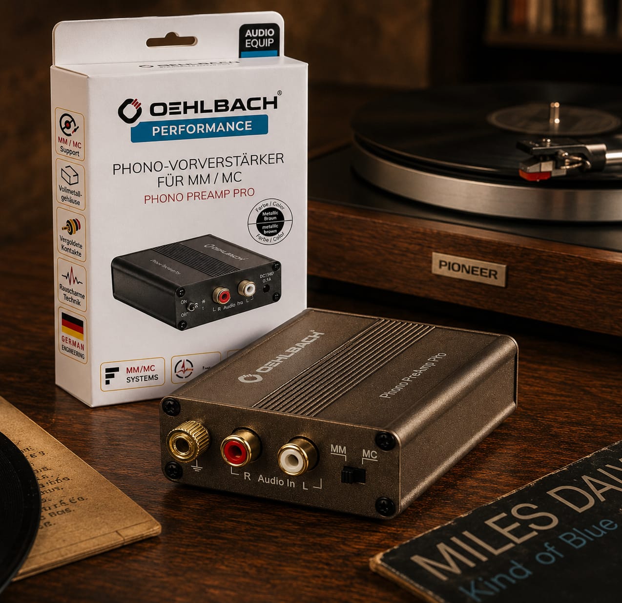 Najlepszy przedwzmacniacz phono do 500 zł – poradnik zakupu 3 Oehlbach Phono PreAmp Pro przedwzmacniacz phono MM MC