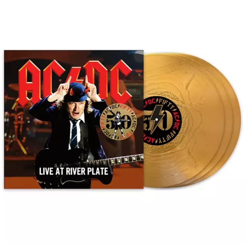 AC/DC – Live At River Plate (2011) – recenzja koncertowego żywiołu 2 AC/DC - Live At River Plate wydanie ;imitowane na płytach winylowych w złotym kolorze
